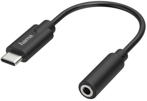 Hama Stereo-Audio-Adapter (USB-C > 3,5mm Klinke Buchse) schwarz | Kundenretoure [gebraucht, wie neu]
